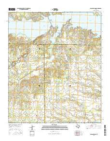 Ables Springs Texas Current topographic map, 1:24000 scale, 7.5 X 7.5 Minute, Year 2016