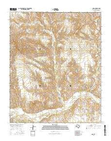 Abra Texas Current topographic map, 1:24000 scale, 7.5 X 7.5 Minute, Year 2016