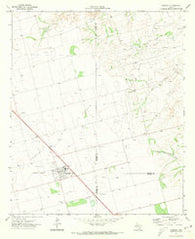 Ackerly Texas Historical topographic map, 1:24000 scale, 7.5 X 7.5 Minute, Year 1970