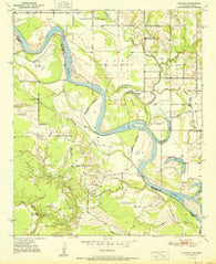Acworth Texas Historical topographic map, 1:24000 scale, 7.5 X 7.5 Minute, Year 1951