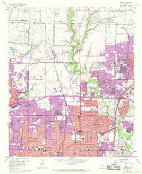 Addison Texas Historical topographic map, 1:24000 scale, 7.5 X 7.5 Minute, Year 1959