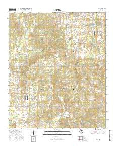 Adell Texas Current topographic map, 1:24000 scale, 7.5 X 7.5 Minute, Year 2016