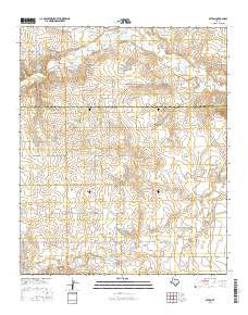 Afton Texas Current topographic map, 1:24000 scale, 7.5 X 7.5 Minute, Year 2016