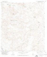 Agua Adentro Mountain Texas Historical topographic map, 1:24000 scale, 7.5 X 7.5 Minute, Year 1971