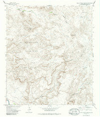 Agua Adentro Mountain Texas Historical topographic map, 1:24000 scale, 7.5 X 7.5 Minute, Year 1971