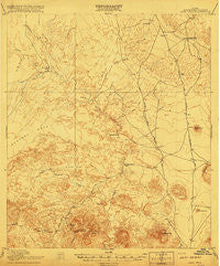 Agua Fria Texas Historical topographic map, 1:62500 scale, 15 X 15 Minute, Year 1917