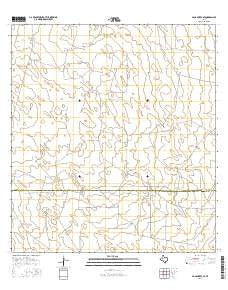 Agua Nueva SE Texas Current topographic map, 1:24000 scale, 7.5 X 7.5 Minute, Year 2016