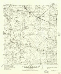 Aguilares Texas Historical topographic map, 1:62500 scale, 15 X 15 Minute, Year 1940