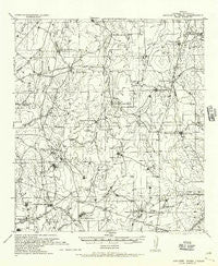 Aguilete Creek Texas Historical topographic map, 1:62500 scale, 15 X 15 Minute, Year 1937