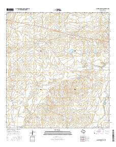 Alamito Creek NE Texas Current topographic map, 1:24000 scale, 7.5 X 7.5 Minute, Year 2016