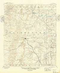 Albany Texas Historical topographic map, 1:125000 scale, 30 X 30 Minute, Year 1893