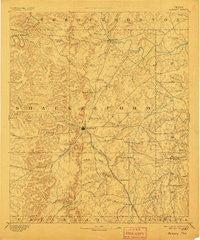Albany Texas Historical topographic map, 1:125000 scale, 30 X 30 Minute, Year 1893