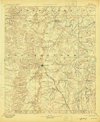Albany Texas Historical topographic map, 1:125000 scale, 30 X 30 Minute, Year 1893