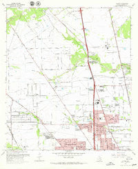 Aldine Texas Historical topographic map, 1:24000 scale, 7.5 X 7.5 Minute, Year 1967