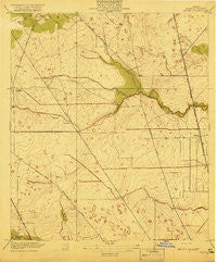 Aldine Texas Historical topographic map, 1:31680 scale, 7.5 X 7.5 Minute, Year 1919