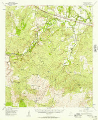 Algerita Texas Historical topographic map, 1:62500 scale, 15 X 15 Minute, Year 1956
