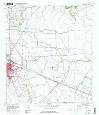 Algoa Texas Historical topographic map, 1:24000 scale, 7.5 X 7.5 Minute, Year 1956