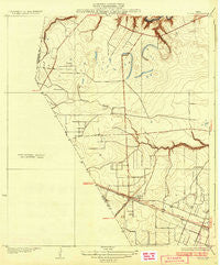 Algoa Texas Historical topographic map, 1:31680 scale, 7.5 X 7.5 Minute, Year 1932