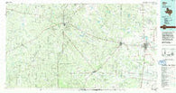 Alice Texas Historical topographic map, 1:100000 scale, 30 X 60 Minute, Year 1985