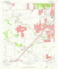 Alief Texas Historical topographic map, 1:24000 scale, 7.5 X 7.5 Minute, Year 1970