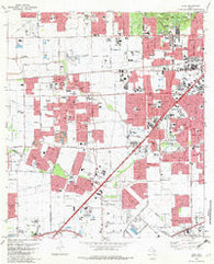 Alief Texas Historical topographic map, 1:24000 scale, 7.5 X 7.5 Minute, Year 1982
