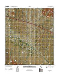 Allamoore Texas Historical topographic map, 1:24000 scale, 7.5 X 7.5 Minute, Year 2012