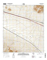 Allamoore Texas Current topographic map, 1:24000 scale, 7.5 X 7.5 Minute, Year 2016