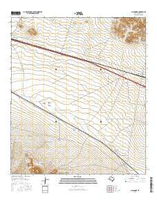 Allamoore Texas Current topographic map, 1:24000 scale, 7.5 X 7.5 Minute, Year 2016