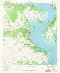 Allen Bend Texas Historical topographic map, 1:24000 scale, 7.5 X 7.5 Minute, Year 1968