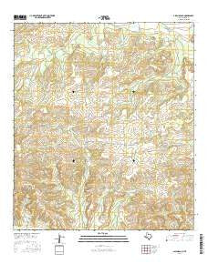 Allen Ranch Texas Current topographic map, 1:24000 scale, 7.5 X 7.5 Minute, Year 2016