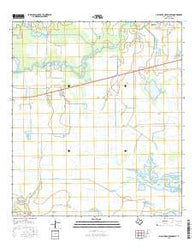 Alligator Hole Marsh Texas Current topographic map, 1:24000 scale, 7.5 X 7.5 Minute, Year 2016