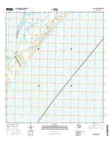 Allyns Bight Texas Current topographic map, 1:24000 scale, 7.5 X 7.5 Minute, Year 2016