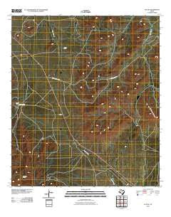 Altuda Texas Historical topographic map, 1:24000 scale, 7.5 X 7.5 Minute, Year 2010
