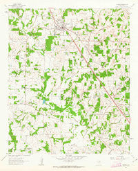 Alvord Texas Historical topographic map, 1:24000 scale, 7.5 X 7.5 Minute, Year 1961