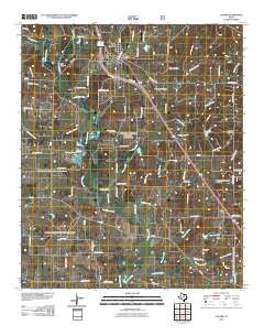 Alvord Texas Historical topographic map, 1:24000 scale, 7.5 X 7.5 Minute, Year 2010