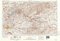 Amarillo Texas Historical topographic map, 1:250000 scale, 1 X 2 Degree, Year 1954