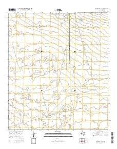 Amburgey Ranch Texas Current topographic map, 1:24000 scale, 7.5 X 7.5 Minute, Year 2016