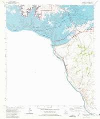 Amistad Dam Texas Historical topographic map, 1:24000 scale, 7.5 X 7.5 Minute, Year 1972