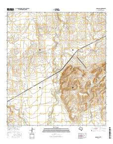 Anacacho Texas Current topographic map, 1:24000 scale, 7.5 X 7.5 Minute, Year 2016