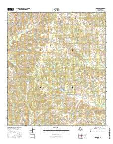 Anderson Texas Current topographic map, 1:24000 scale, 7.5 X 7.5 Minute, Year 2016