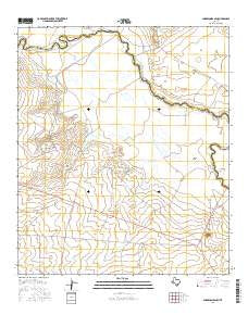 Anderson Ranch Texas Current topographic map, 1:24000 scale, 7.5 X 7.5 Minute, Year 2016