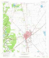 Angleton Texas Historical topographic map, 1:24000 scale, 7.5 X 7.5 Minute, Year 1963