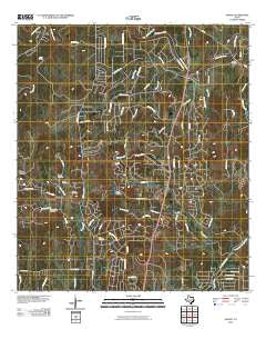 Anhalt Texas Historical topographic map, 1:24000 scale, 7.5 X 7.5 Minute, Year 2010