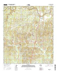 Anhalt Texas Current topographic map, 1:24000 scale, 7.5 X 7.5 Minute, Year 2016