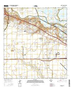 Annaville Texas Current topographic map, 1:24000 scale, 7.5 X 7.5 Minute, Year 2016