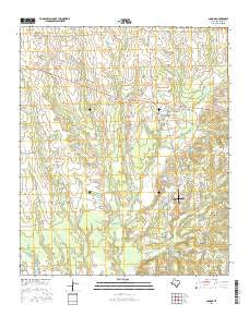 Annona Texas Current topographic map, 1:24000 scale, 7.5 X 7.5 Minute, Year 2016