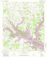 Arbala Texas Historical topographic map, 1:24000 scale, 7.5 X 7.5 Minute, Year 1958