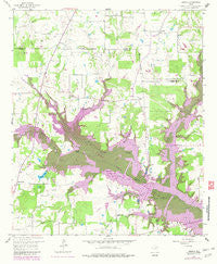 Arbala Texas Historical topographic map, 1:24000 scale, 7.5 X 7.5 Minute, Year 1958