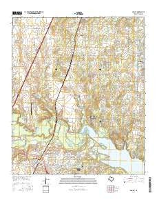Argyle Texas Current topographic map, 1:24000 scale, 7.5 X 7.5 Minute, Year 2016