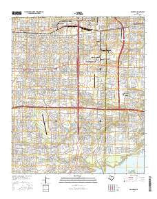 Arlington Texas Current topographic map, 1:24000 scale, 7.5 X 7.5 Minute, Year 2016